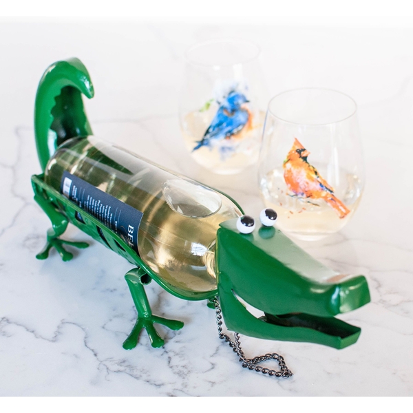 Alternate view:Lifestyle 2 of Alligator Wine Bottle Holder